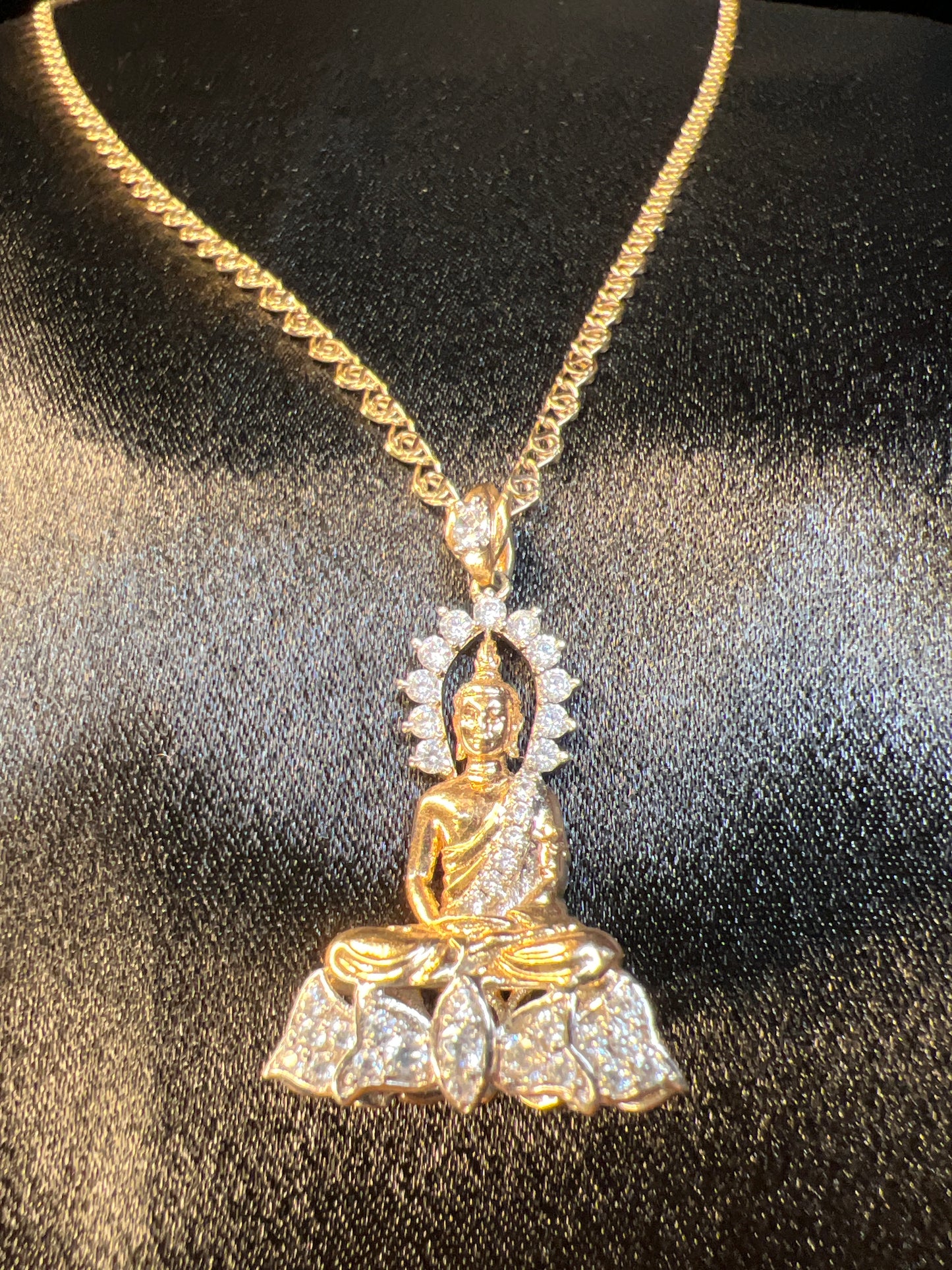Gold Buddha Sitting in Peace