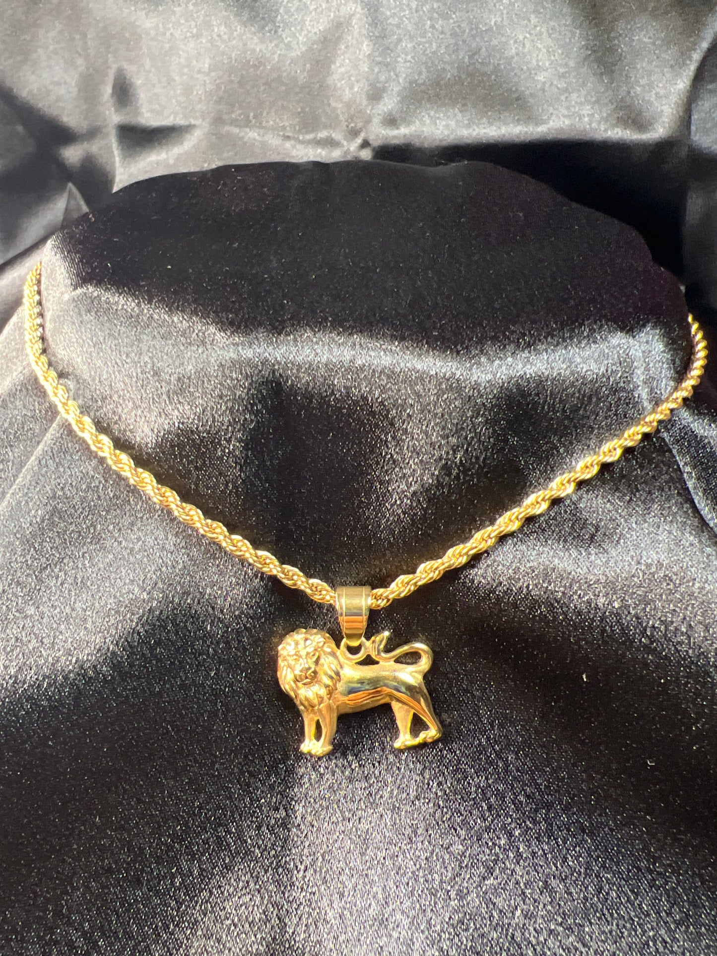Gold Lion Necklace