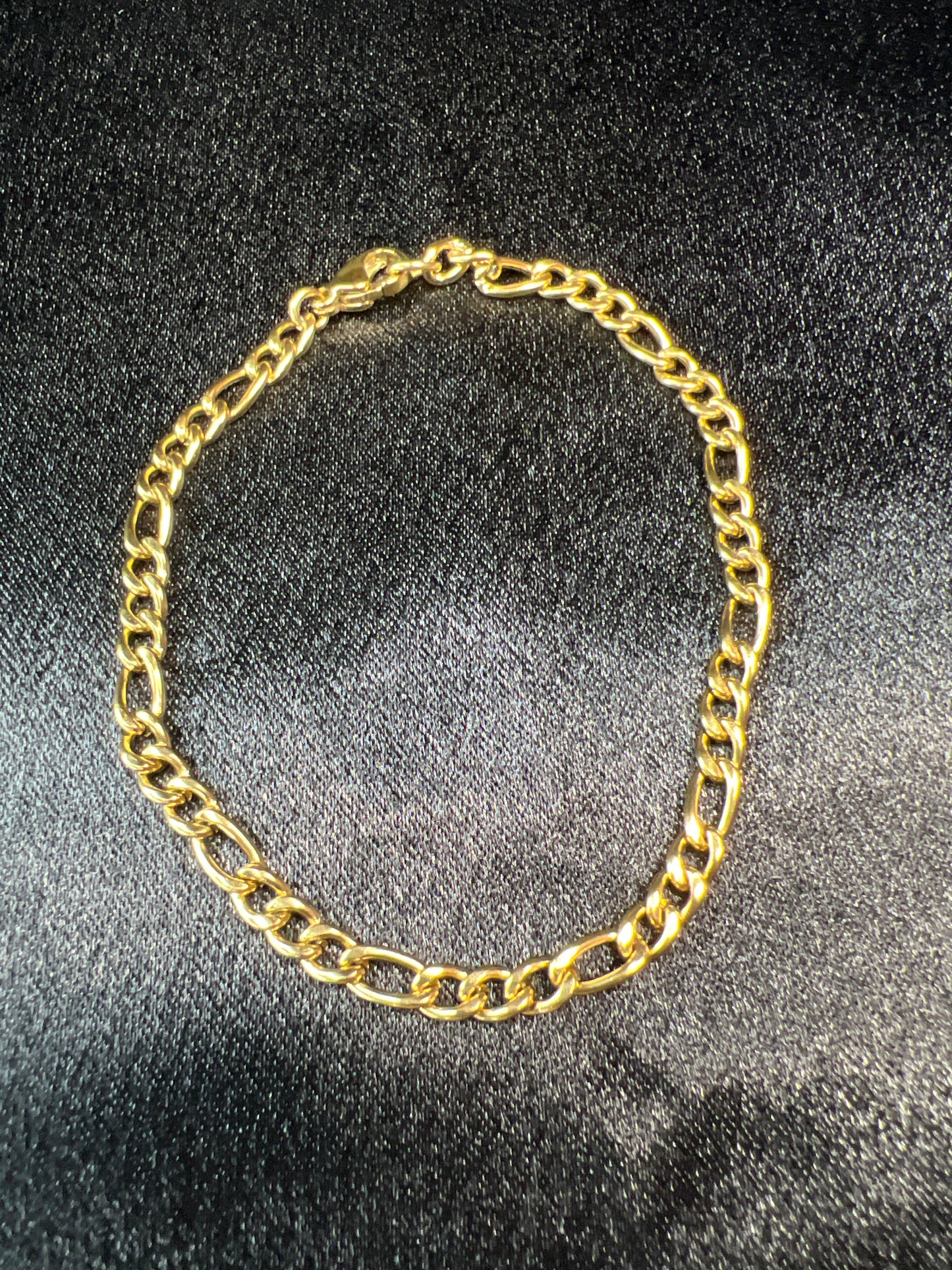 Small Gold Figaro Bracelet