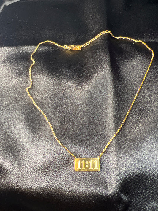11:11 Bar Necklace