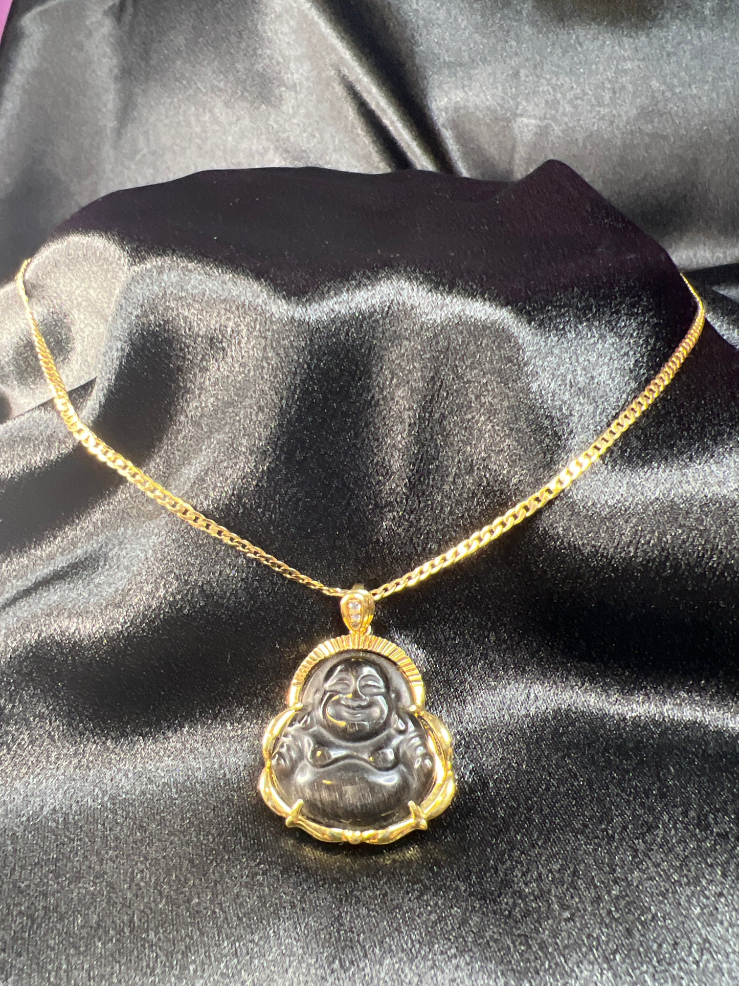 Crystal Buddha Necklaces (Gold-Filled)