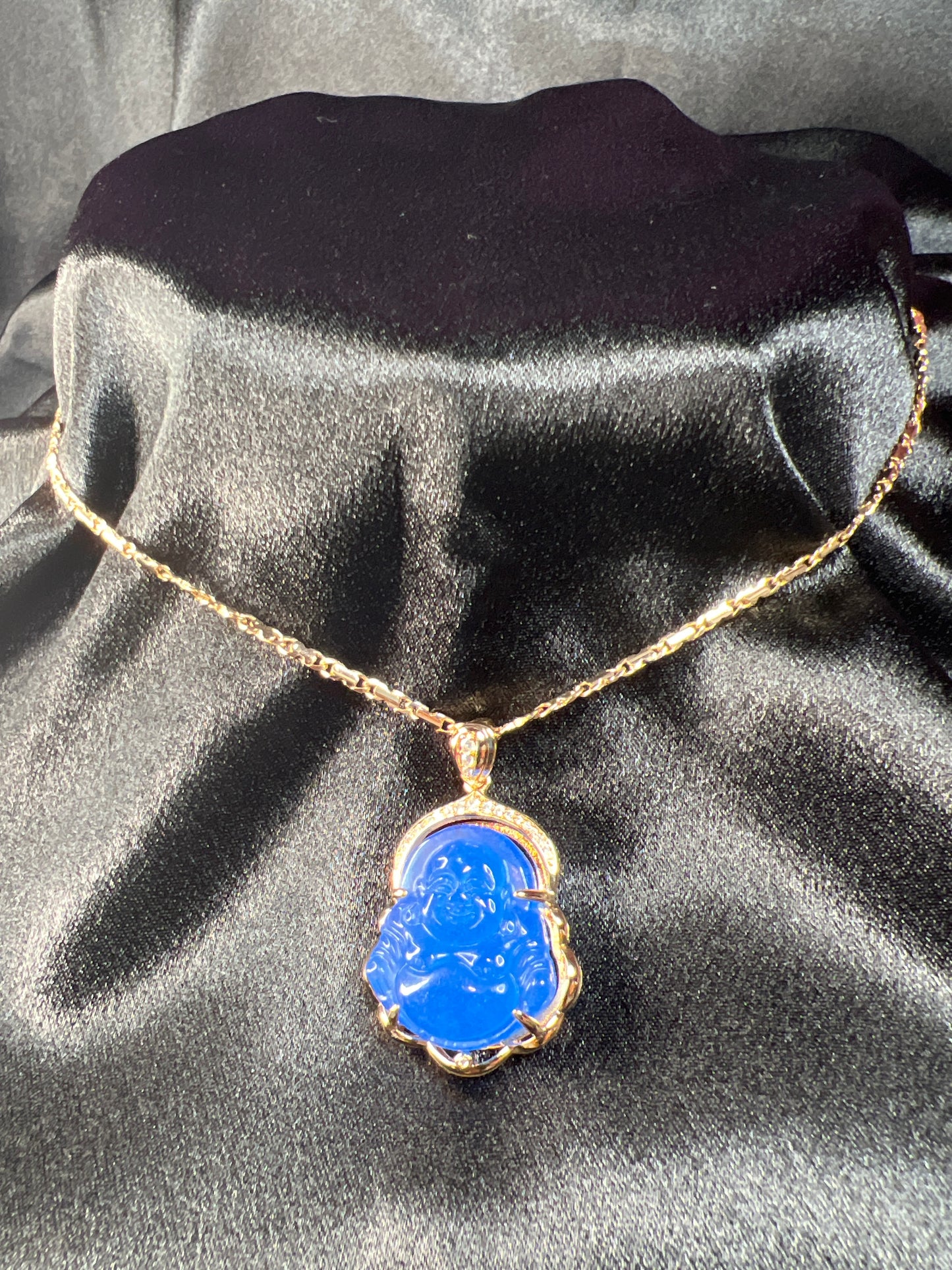 Crystal Buddha Necklaces (Gold-Filled)