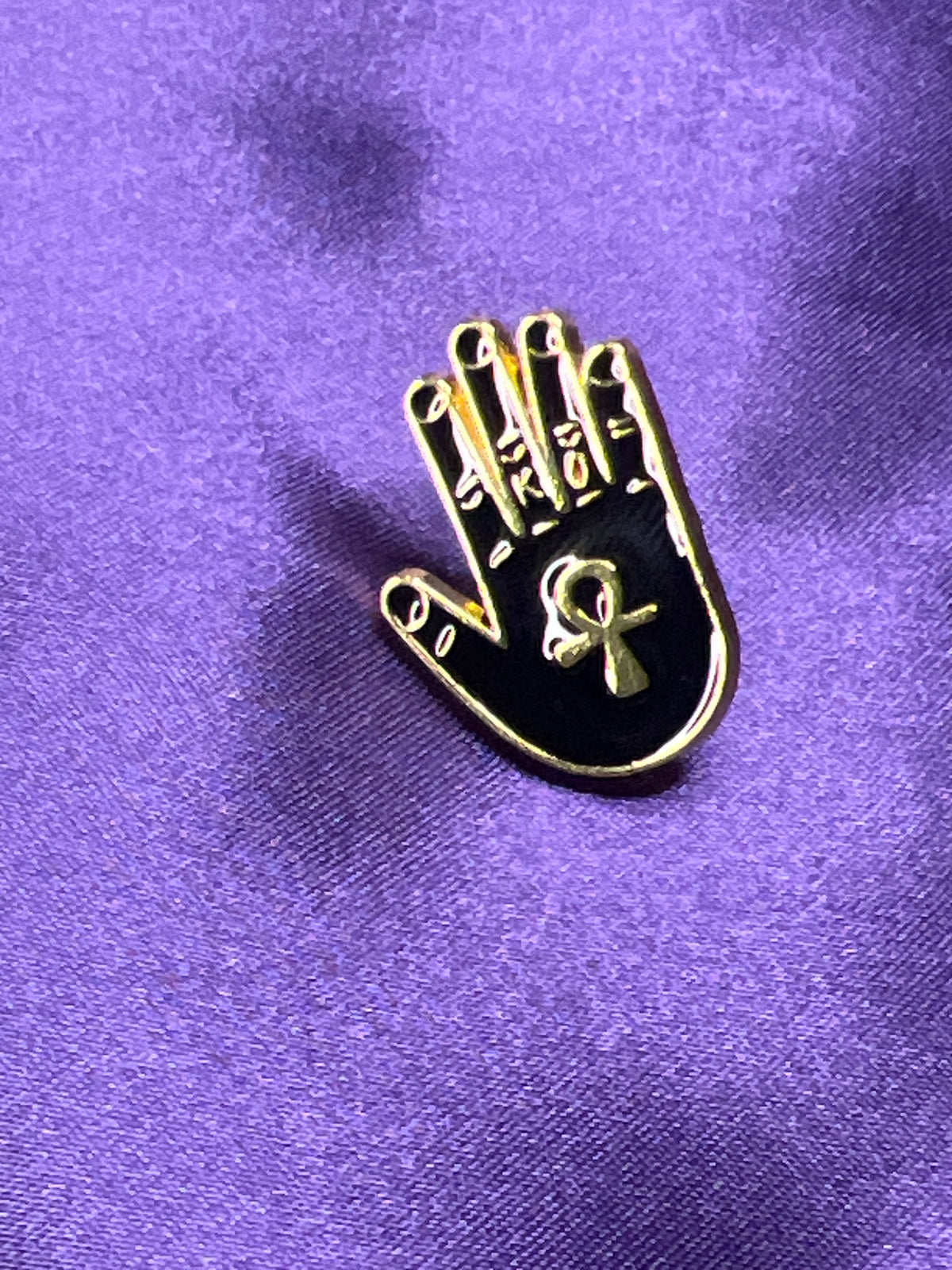 Ankh in Hand Pins