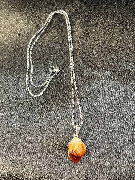 Raw Citrine Necklace