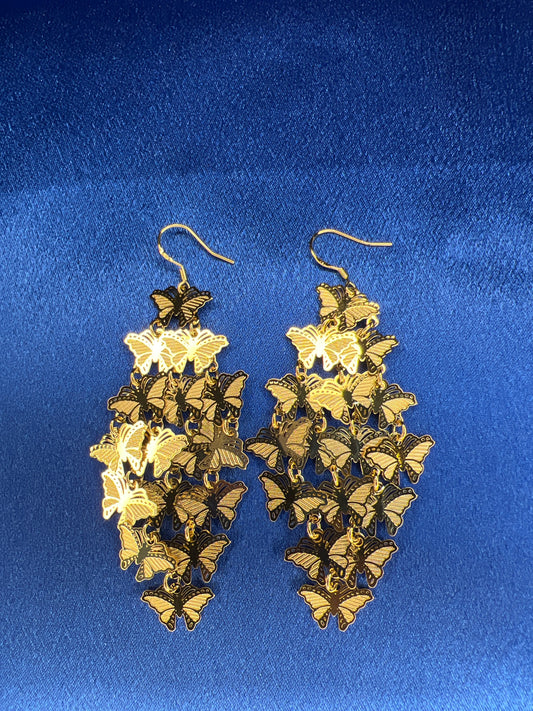 Gold Butterfly Freedom Earrings