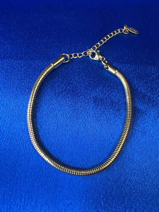 Gold Tube Bracelet