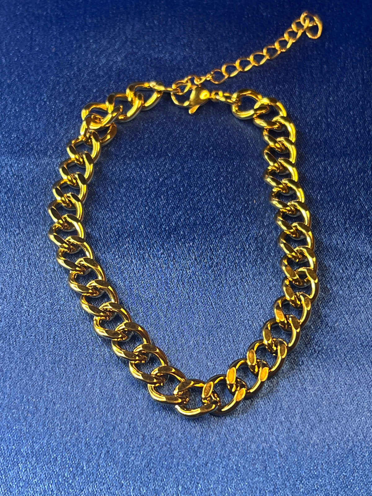 Gold Cuban Link Anklet