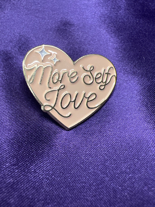 More Self Love Heart Pins
