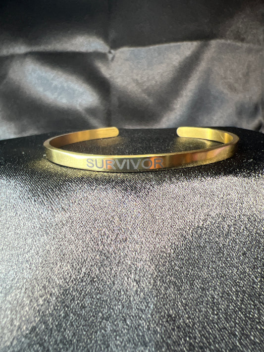 Gold Survivor Bracelet