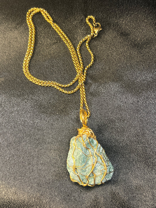 Wrapped Healing Fuchsite Necklaces