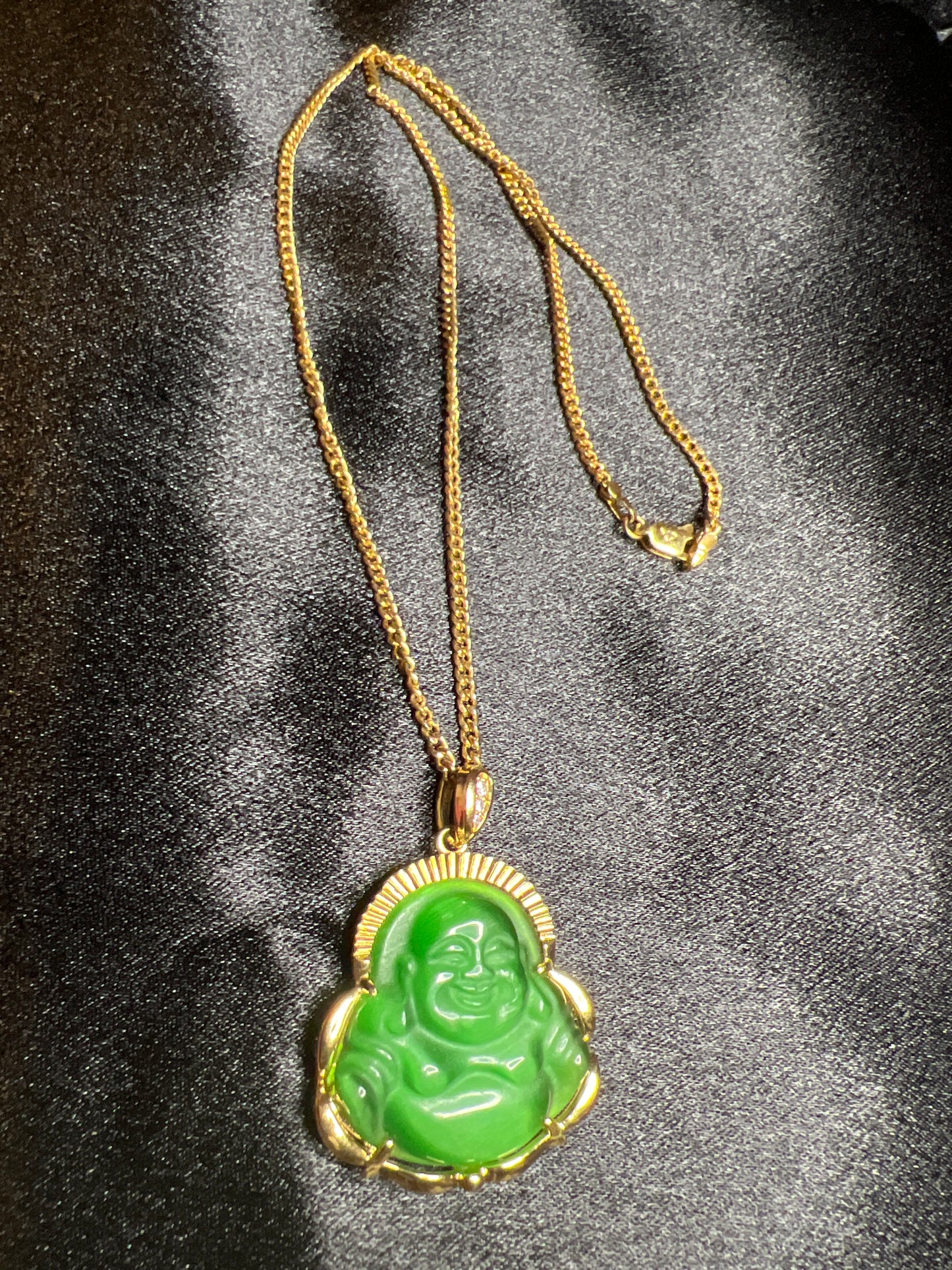 Crystal Buddha Necklaces (Gold-Filled)