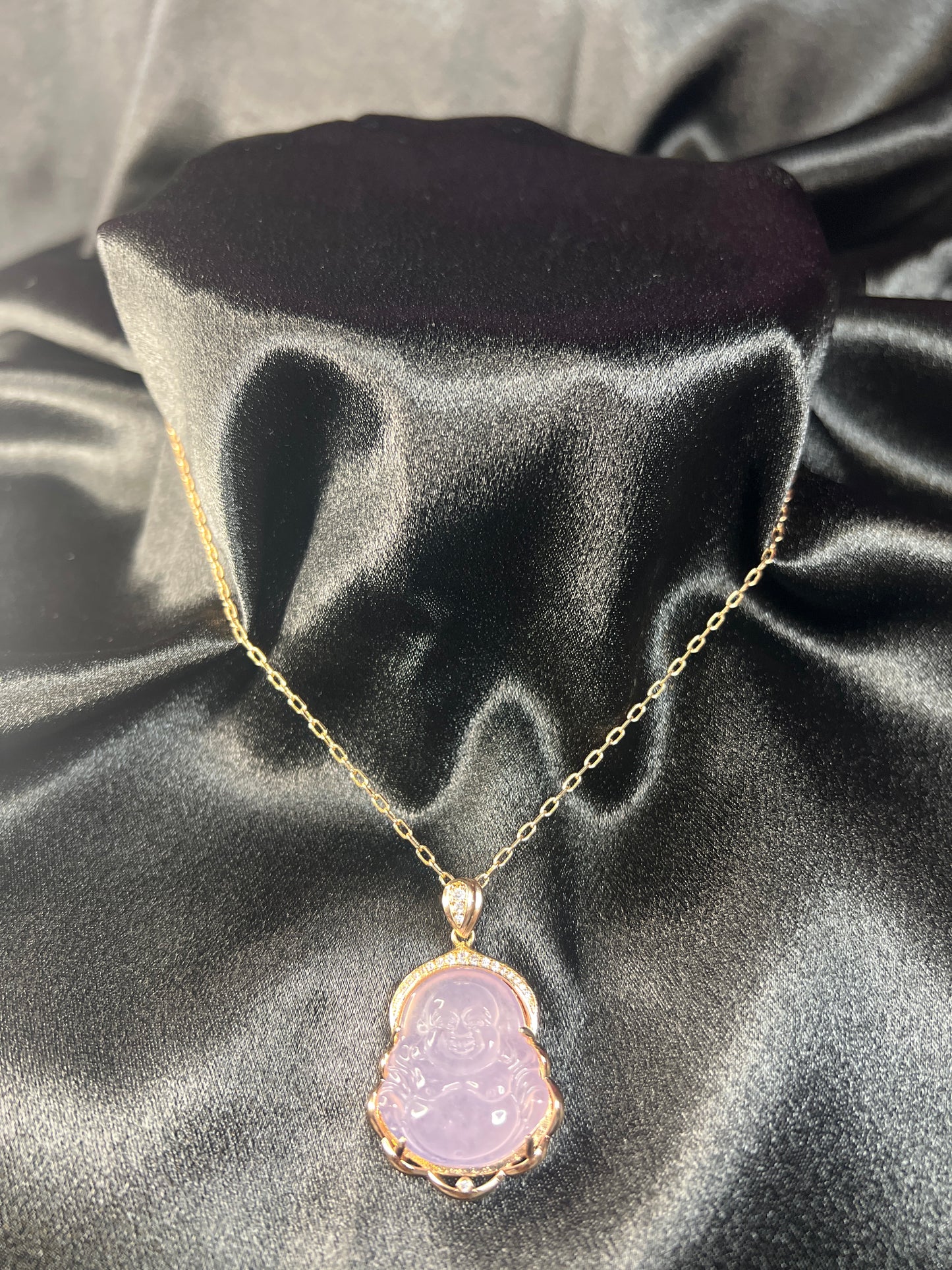 Crystal Buddha Necklaces (Gold-Filled)