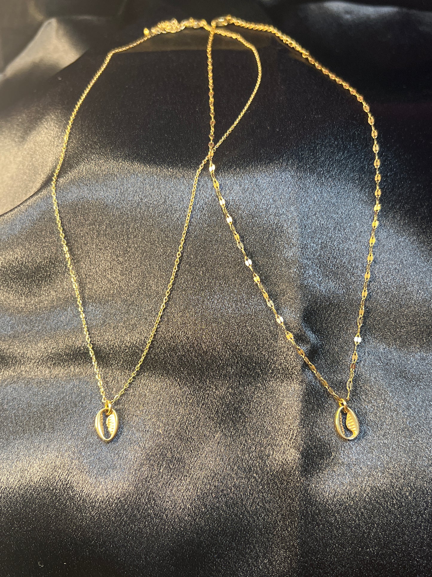Mini Gold Cowry Shell Necklace