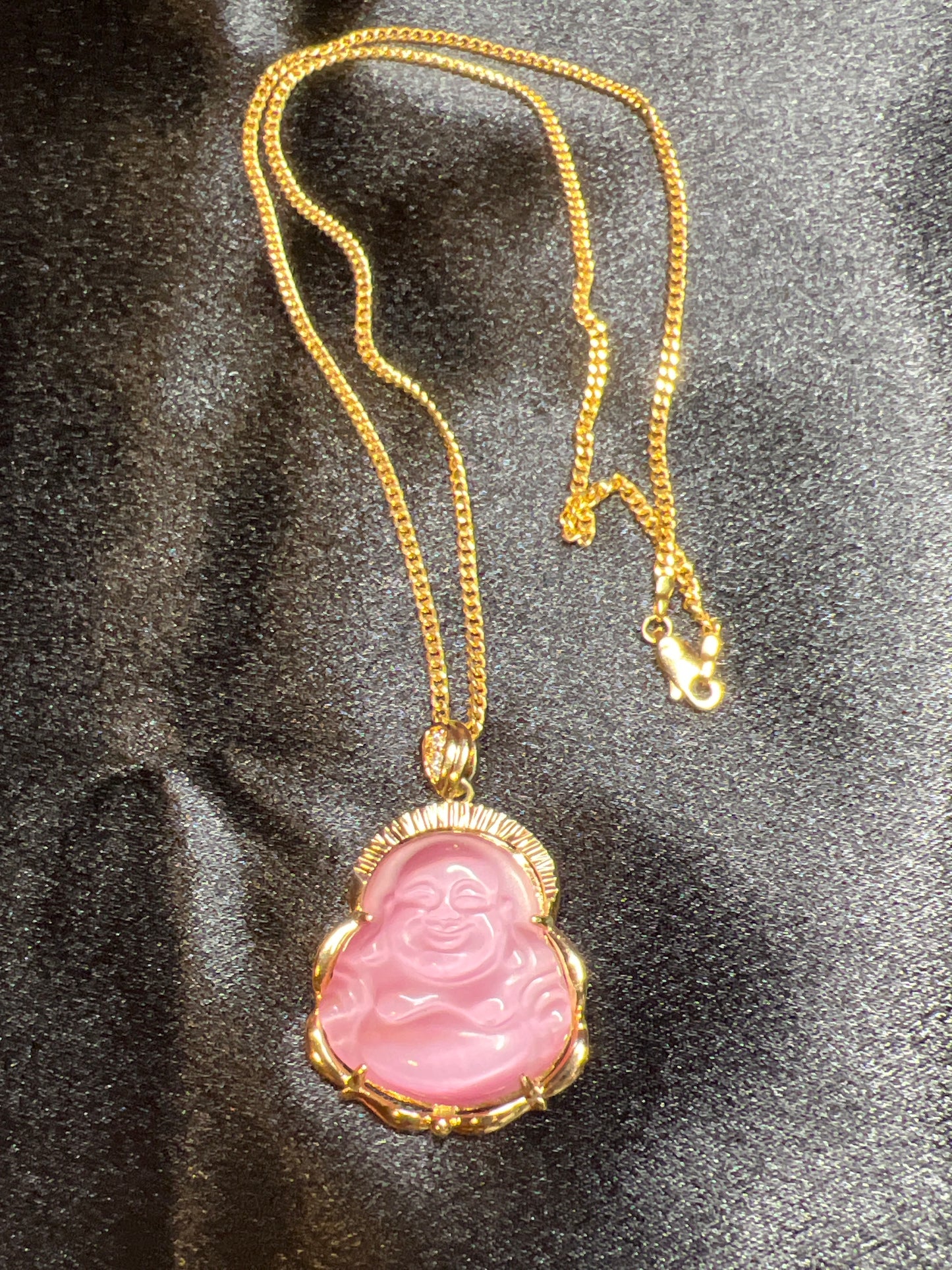 Crystal Buddha Necklaces (Gold-Filled)