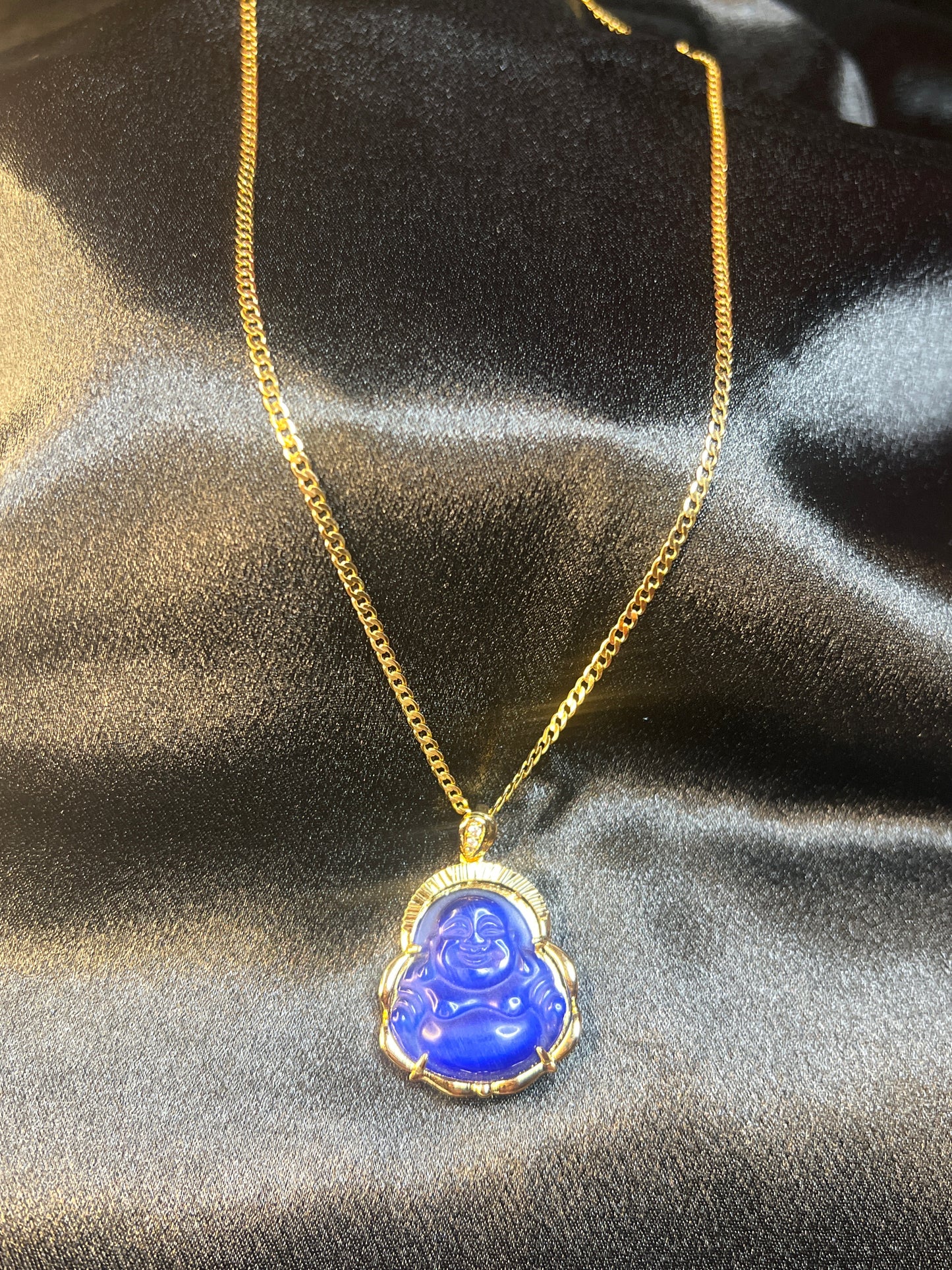 Crystal Buddha Necklaces (Gold-Filled)