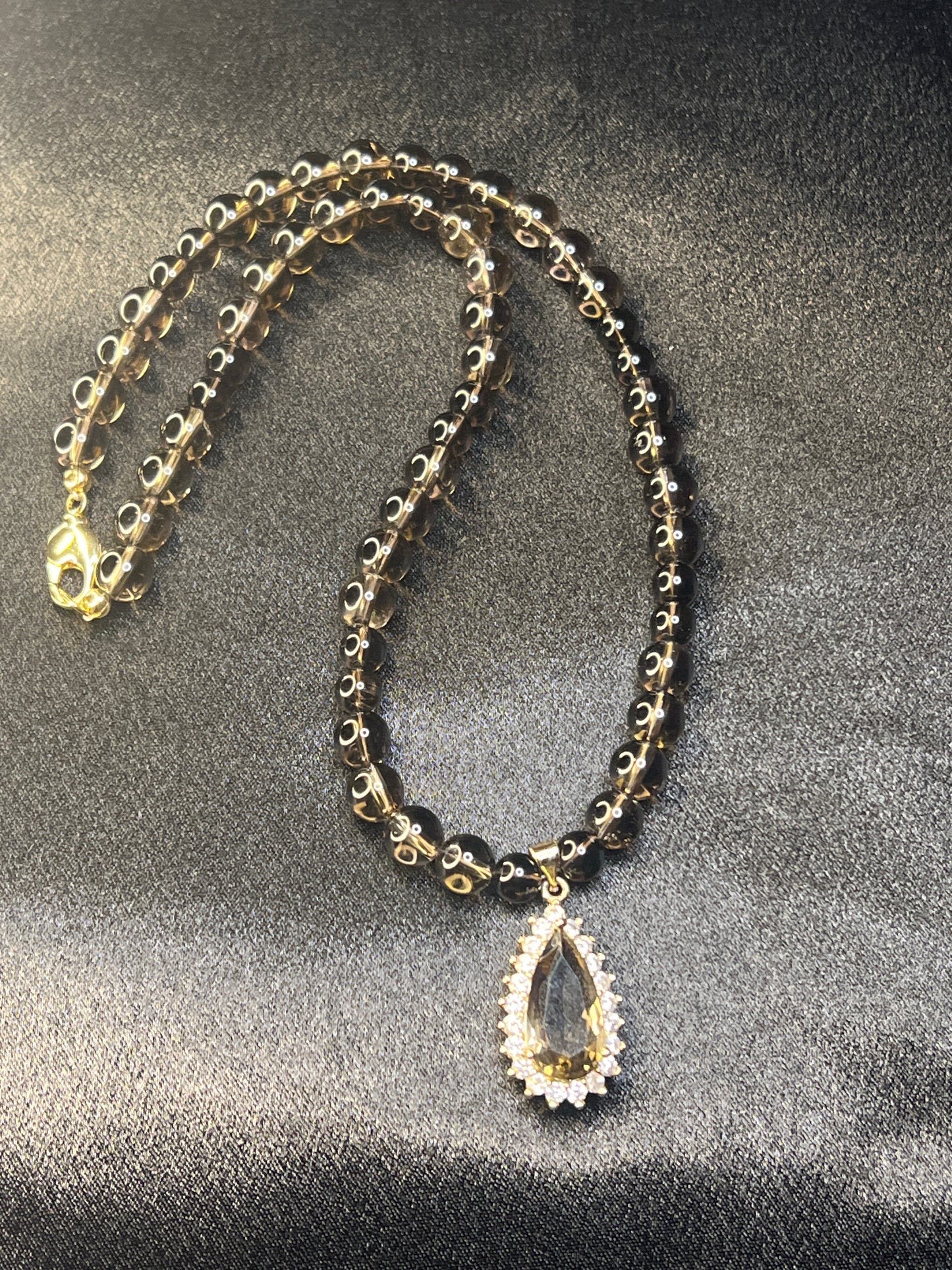 Abundant Smoky Quartz Necklace