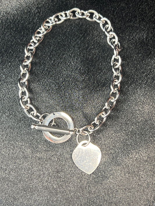 Heart Toggle Charm Bracelets