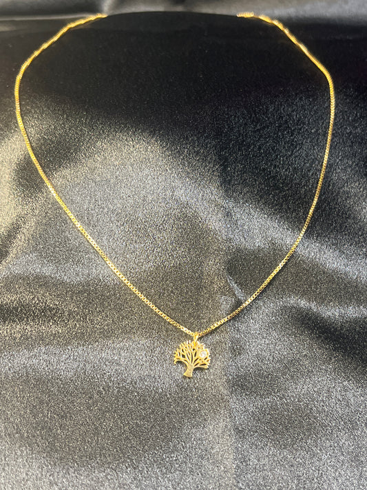 Gold Mini Tree of Life Necklace