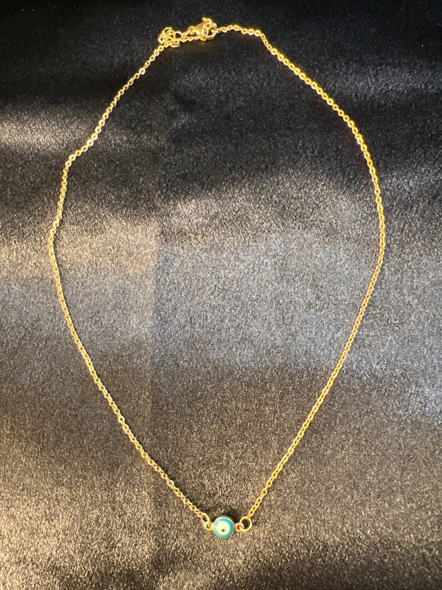 Gold Colored Evil Eye Necklaces