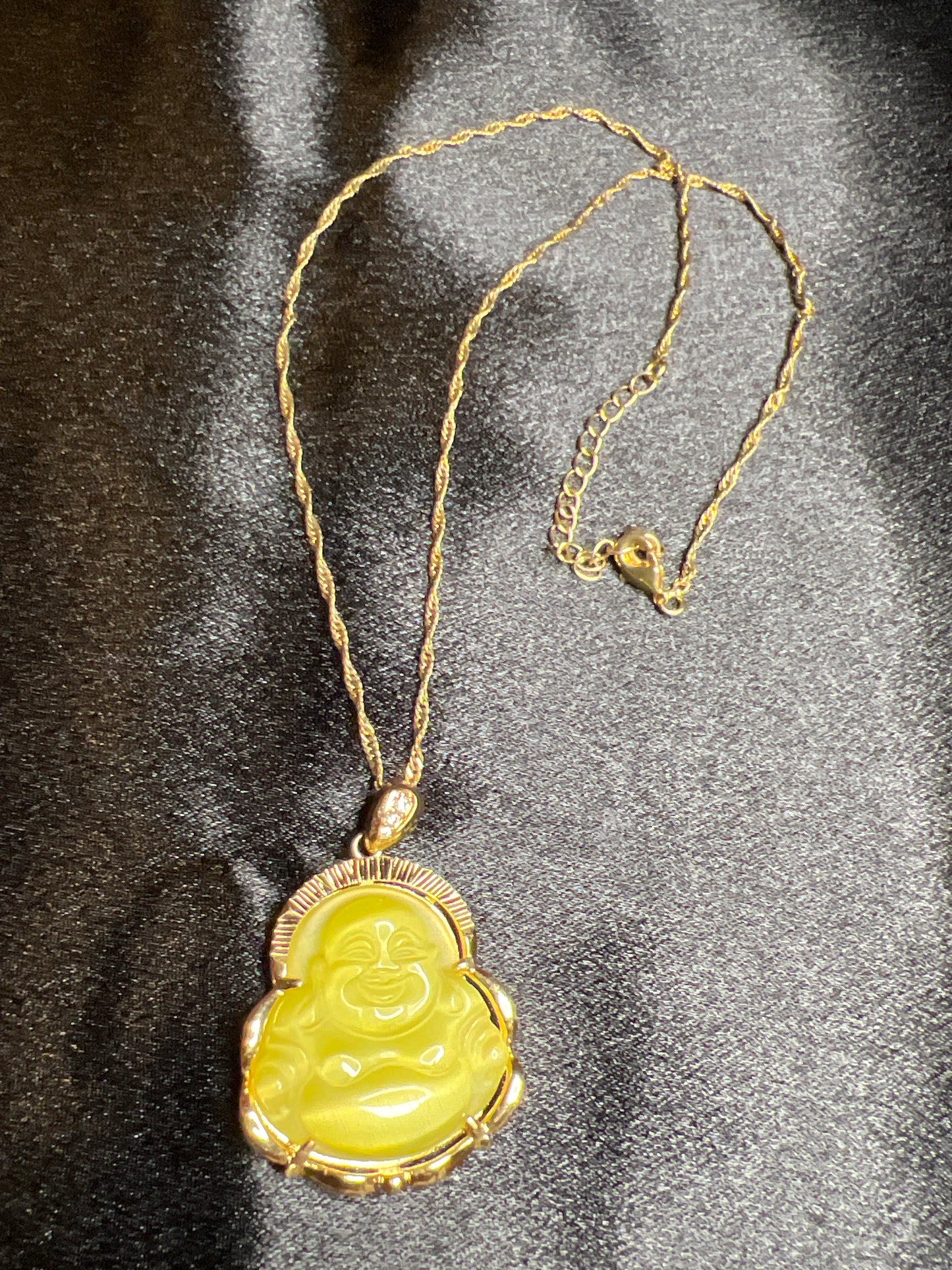 Crystal Buddha Necklaces (Gold-Filled)