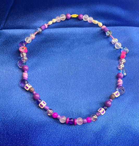 Purple & Pink Mermaid Necklace